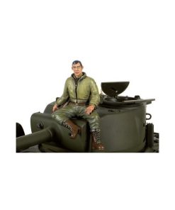 1/16 Figur 2nd Lieutenant G. Clark Sitzend