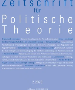 ZPTh 2-2023 | Themenschwerpunkt: Temporalstrukturen des Ausnahmezustands