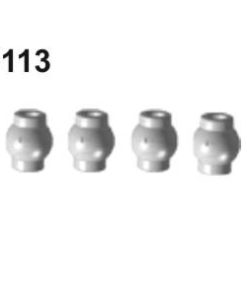 50113 Kugelkopf 11mm 4 Stück
