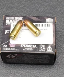 20 Patronen, Federal, Personal Defense, Punch HP, Kal.9mm Luger, 8,0g/124gr, zum Sonderpreis!