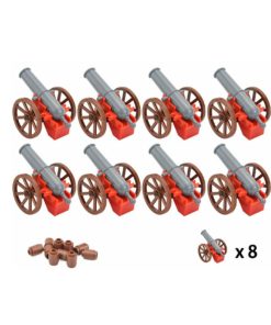 8x Kanonewagen rot