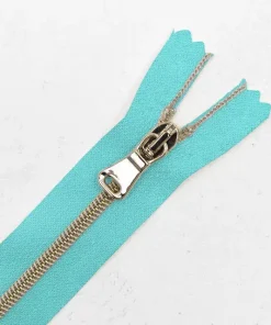 Premium Reißverschluss – 50cm – schmal in Aqua