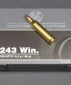 243 Win., 20 RWS Patronen Kaliber, Kegelspitz 6,2g/96gr , aus Geschäftsauflösung zum Sonderpreis