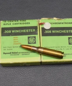 .308 Win., von RWS, Teilmantel-S, 11,7g/180gr, 20 Patronen, zum Sonderpreis!