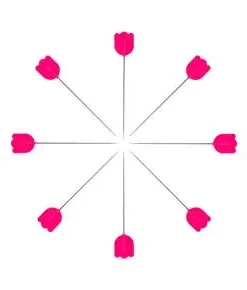 Tulip Hiroshima lange Stecknadeln „Cellulose Head Pins“ dünn